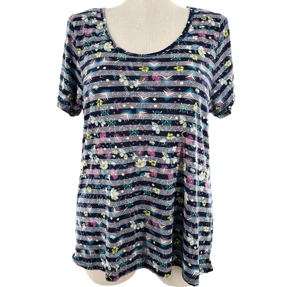lularoe womens top size XXL multicolored floral tunic - Picture 9 of 9